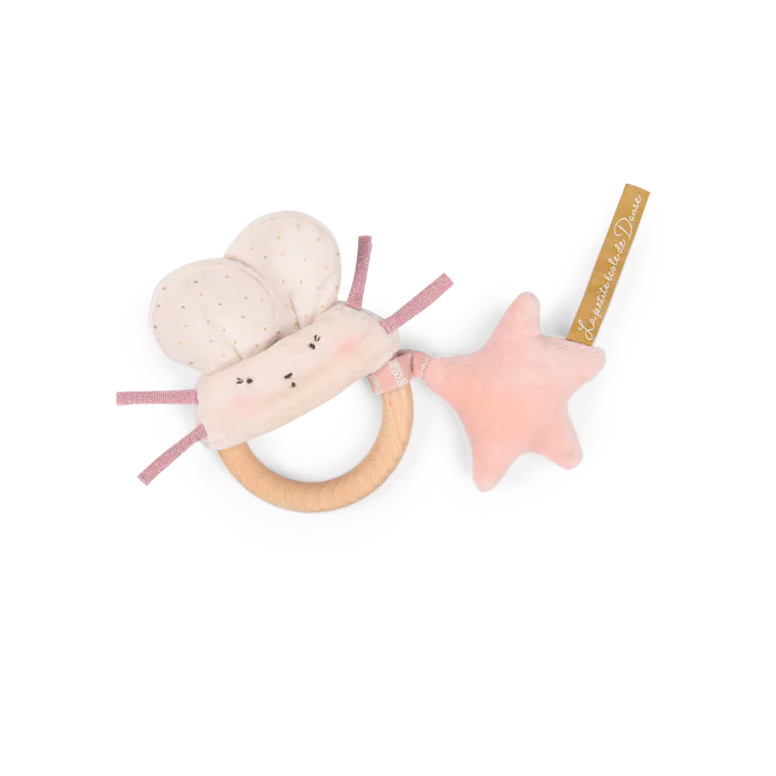 Anello - Sonaglino Topolino Rosa - Moulin Roty