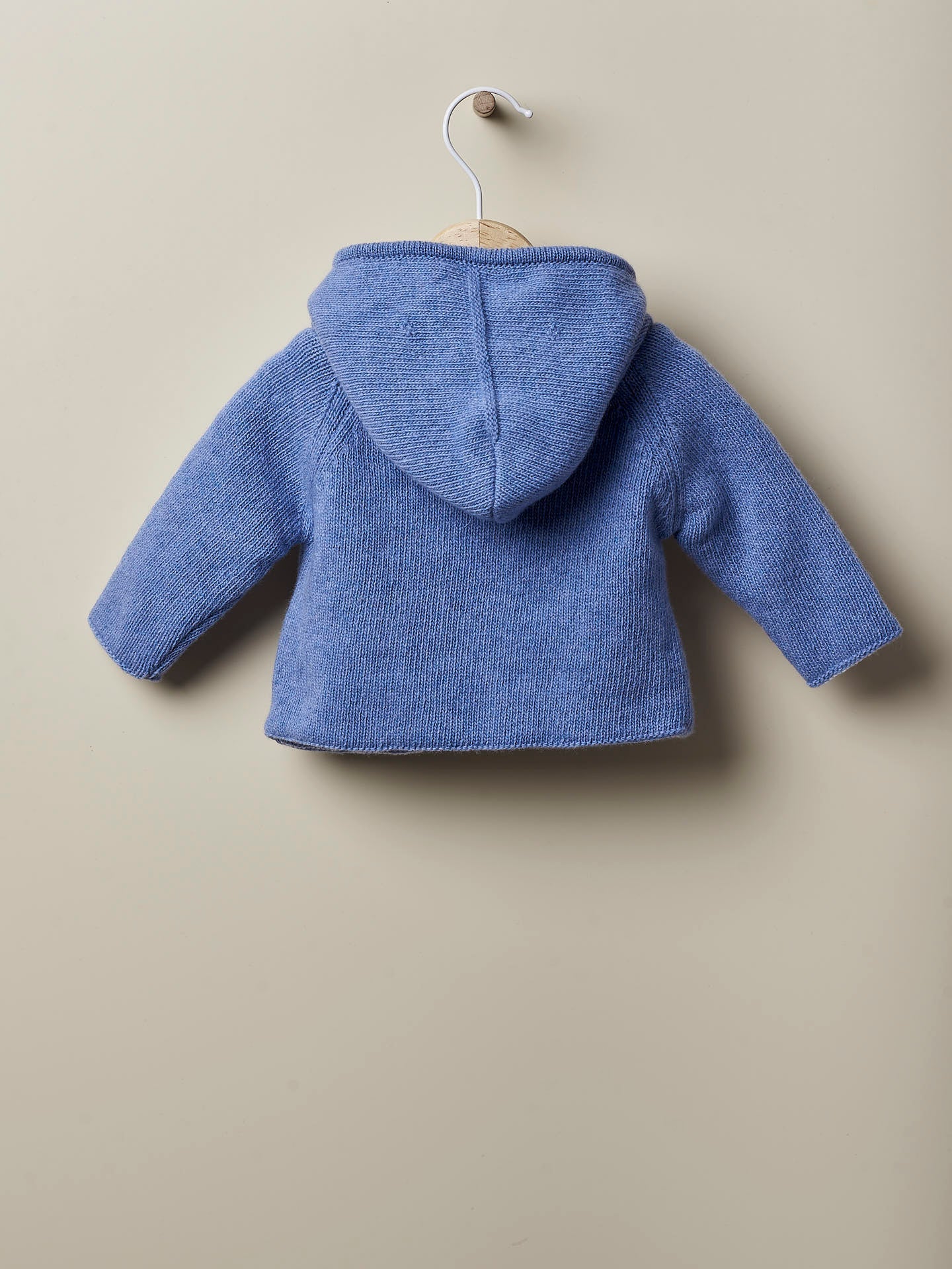 Cappotto in lanamerino e cashmere 6 e 9 mesi blu - WEDOBLE