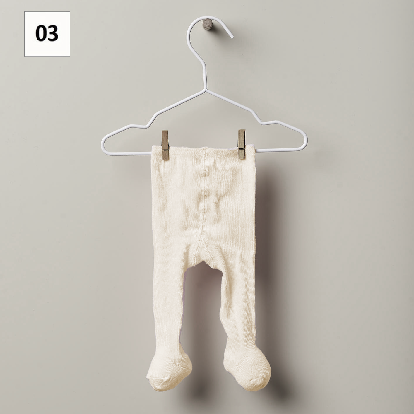 Collant Beige in cotone 36 mesi - WEDOBLE
