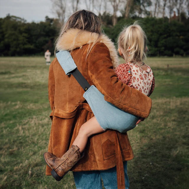 Marsupio Per Neonato In Denim - Wildride