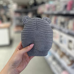Cappellino neonato in maglia - Grigio