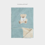 Coperta In Velluto Verde - La Sartoria Dei Piccoli