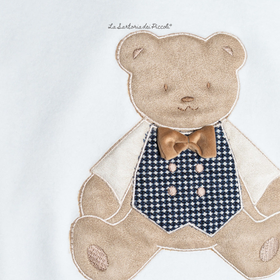 Coperta Panna con Orso - La Sartoria Dei Piccoli