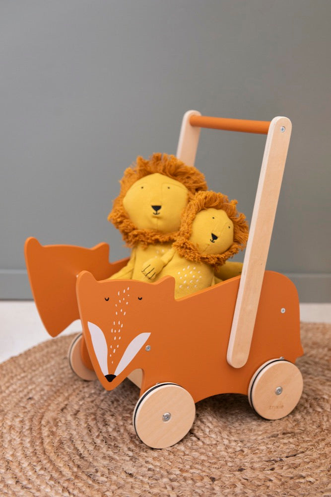 Carrello a spinta in legno Volpe - Trixie