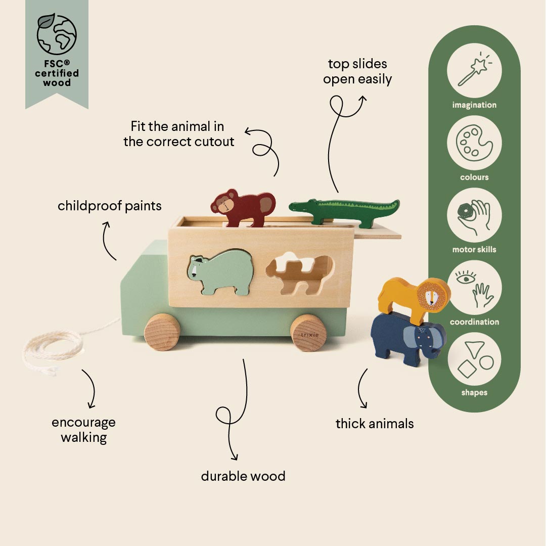 Camion di legno per animali - Trixie