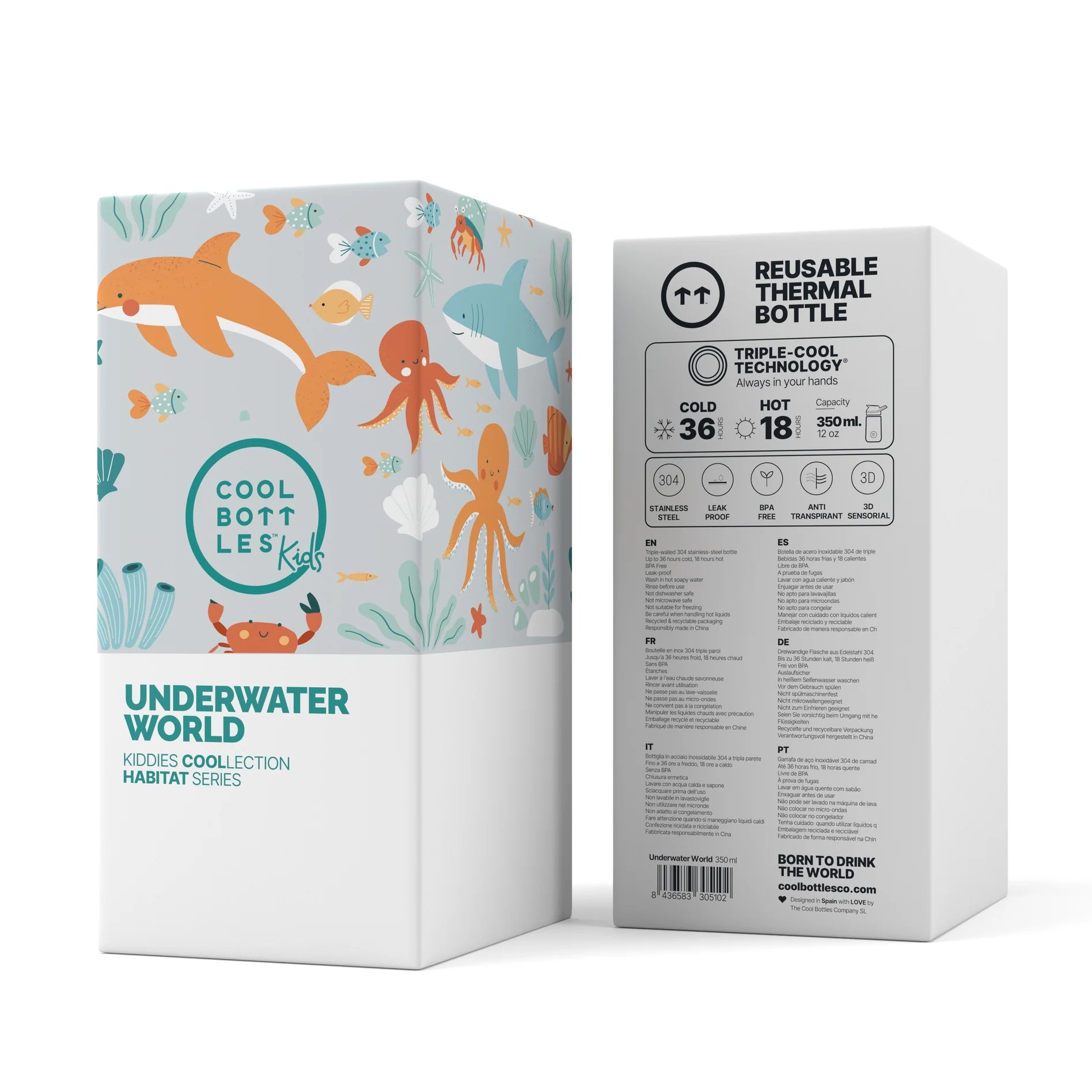 Borraccia Underwater World 350ml - Cool Bottles