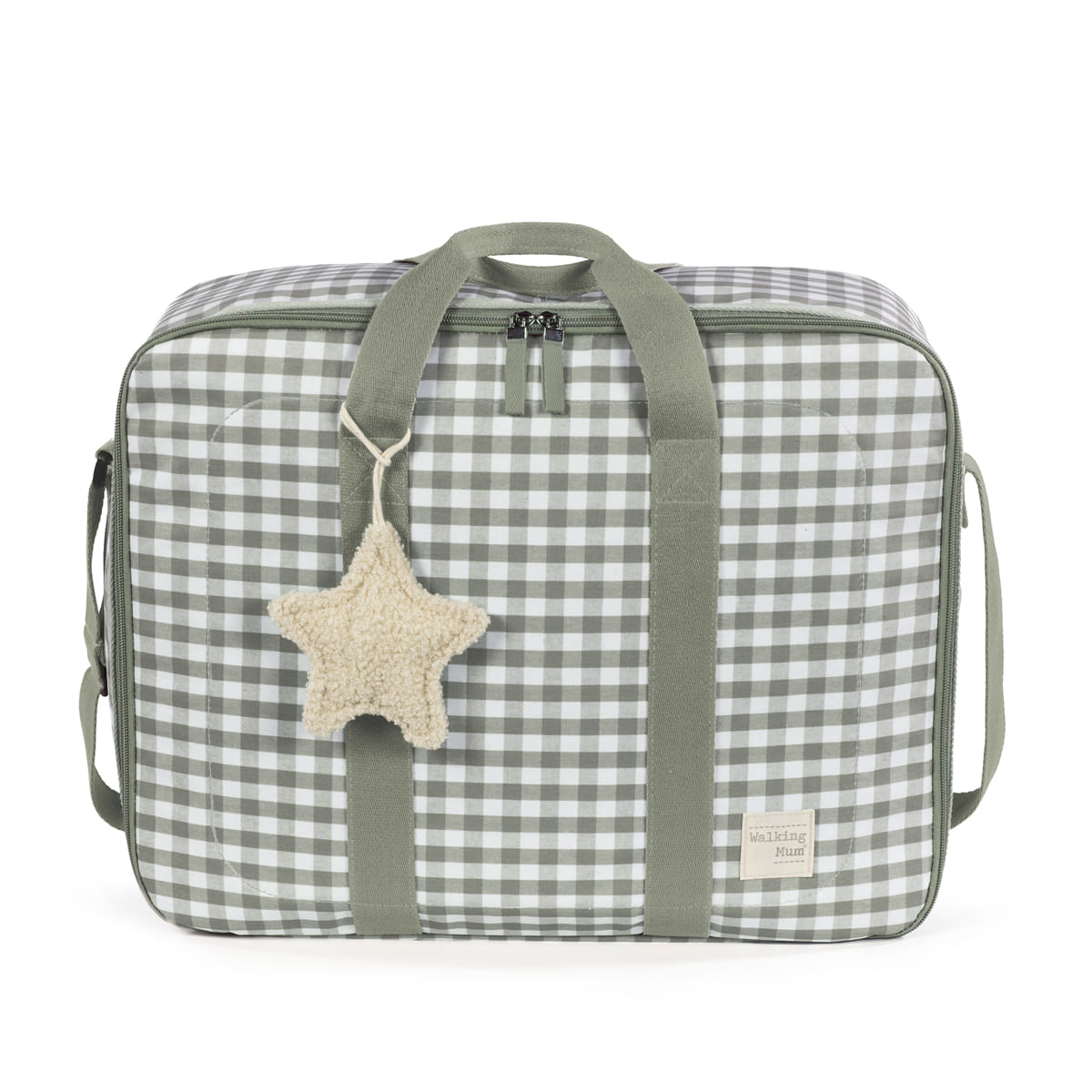Valigia nascita CROSSBODY CAETANA stone - Verde walking mum