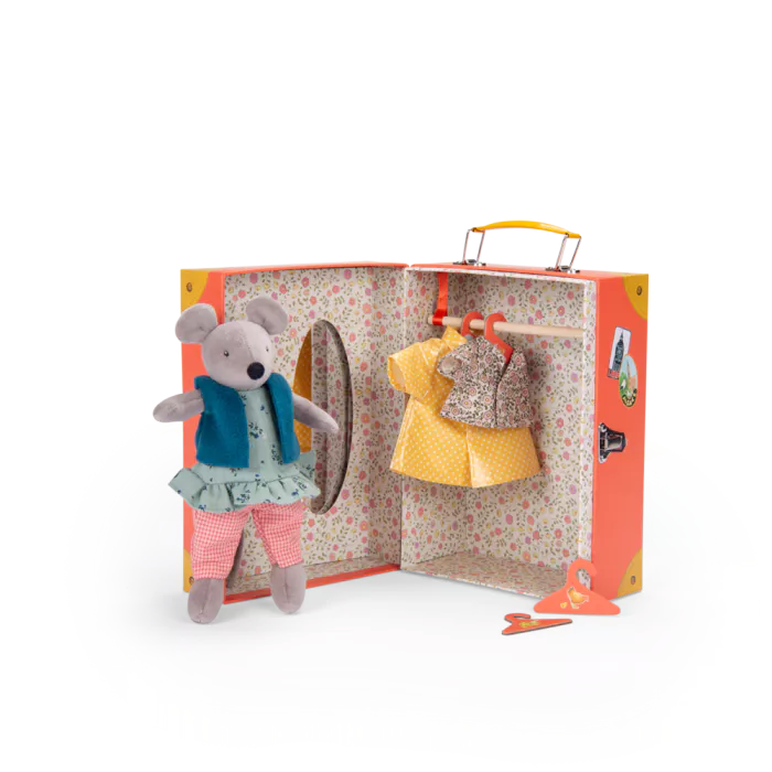 Armadio + Nini Topo pupazzo + vestiti - Moulin Roty
