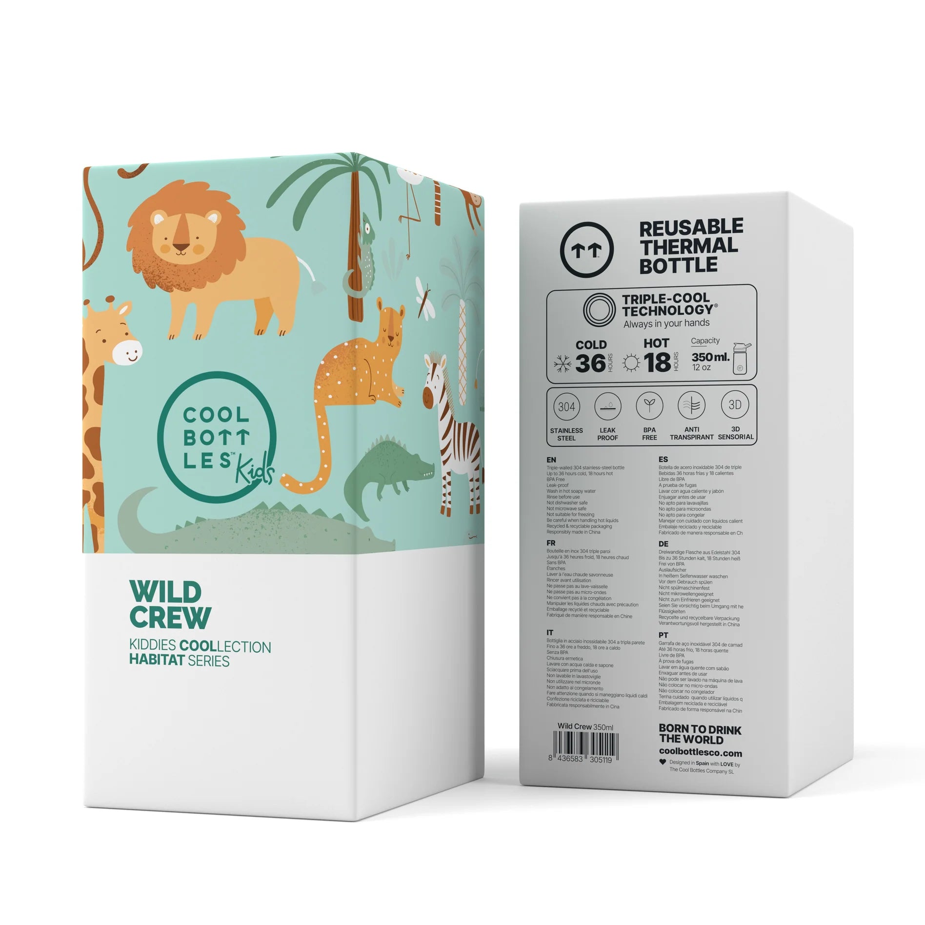 Borraccia Wild Crew 350ml - Cool Bottles