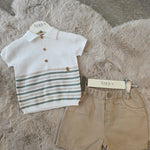 Polo e shorts sabbia -  Wedoble