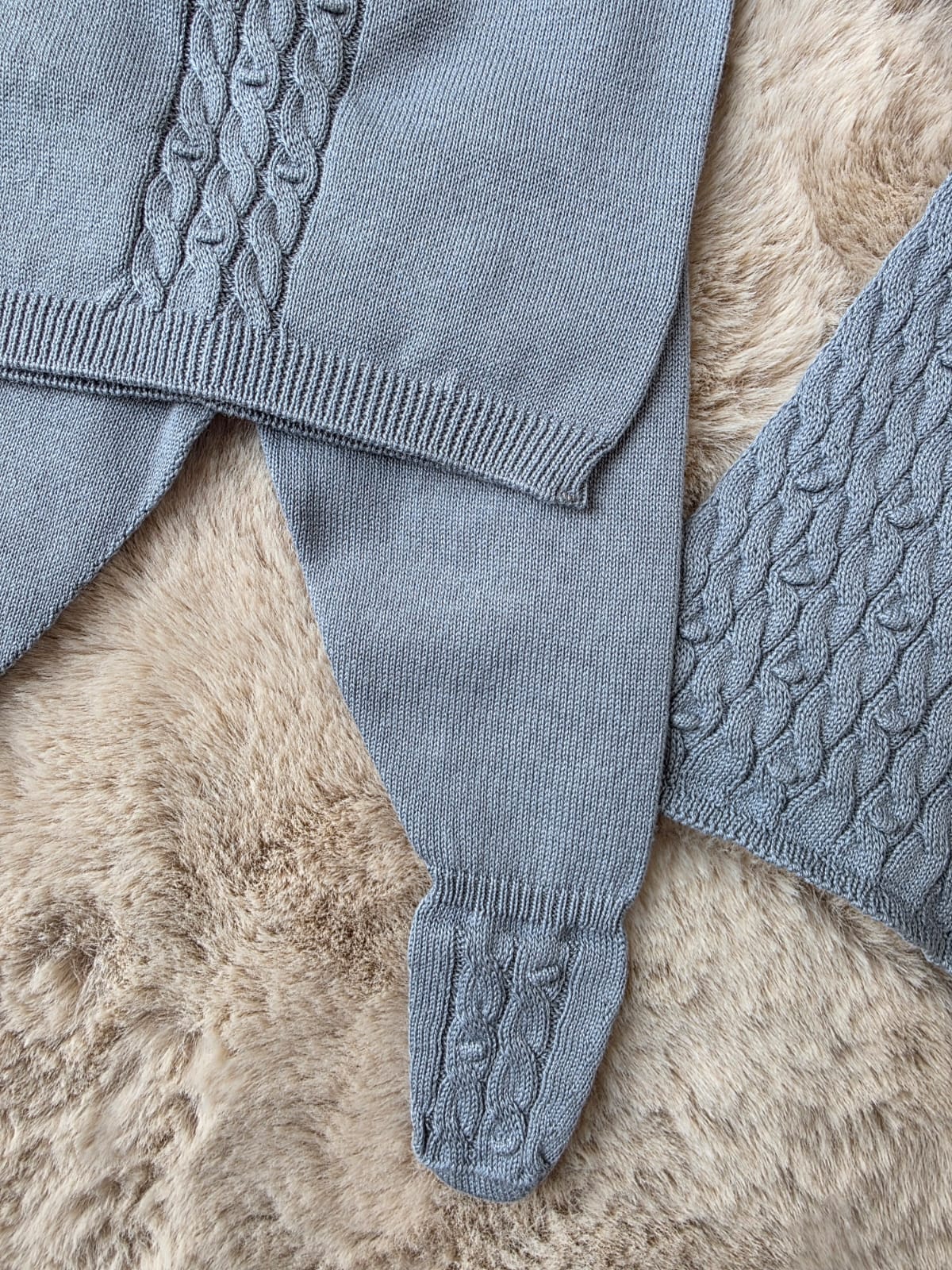 Completo 2 pezzi blu polvere - Wedoble