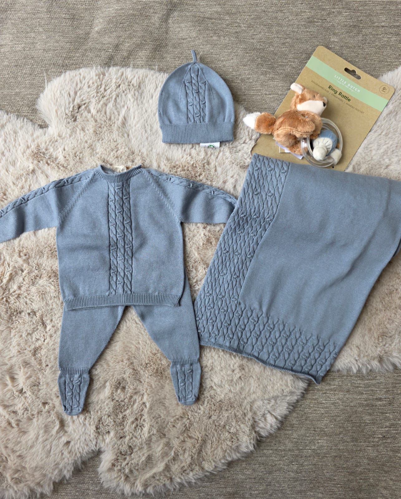 Completo 2 pezzi blu polvere - Wedoble