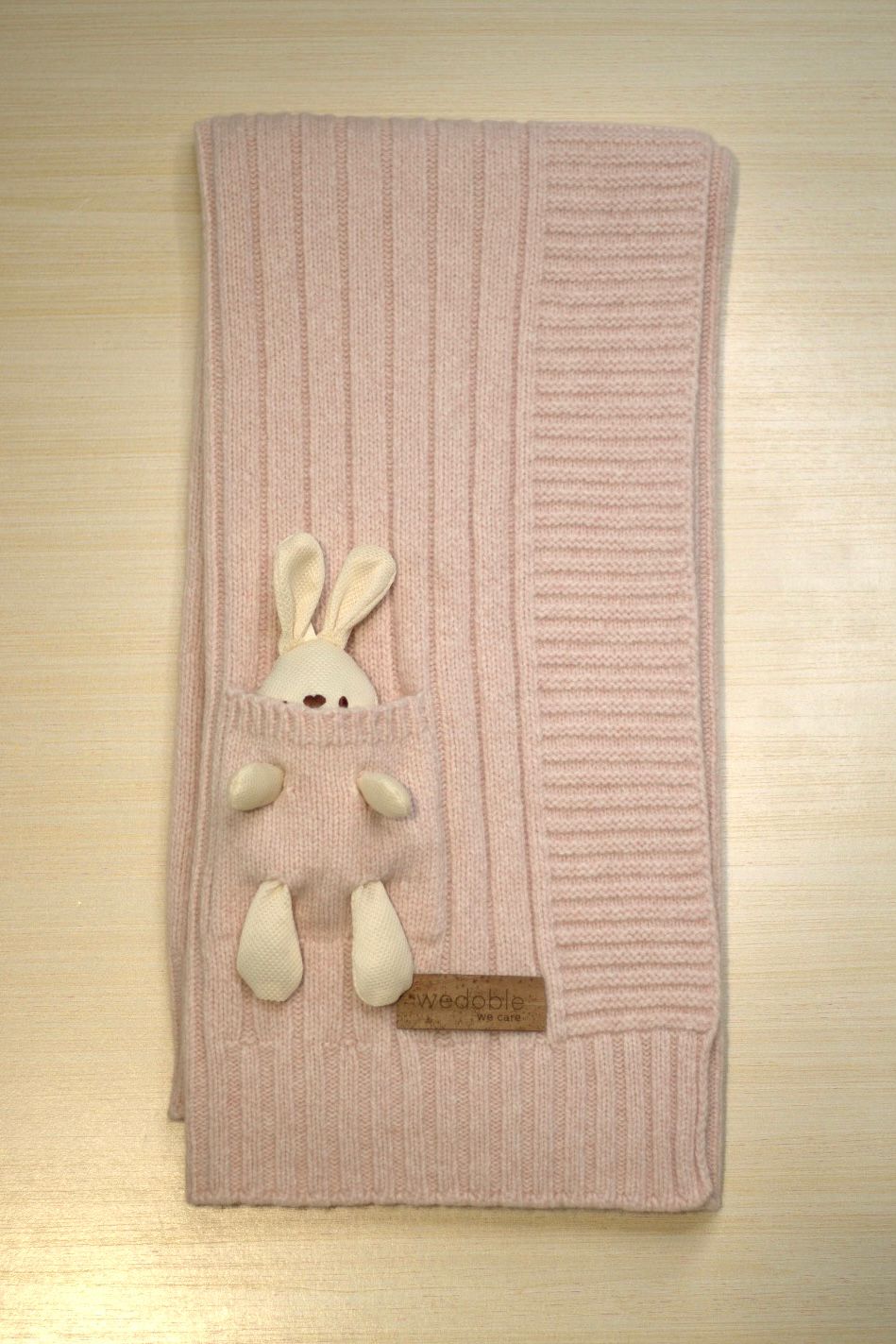 Copertina coniglietto rosa - wedoble