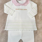 Completo 4Pz con ricamo roselline - Marlù