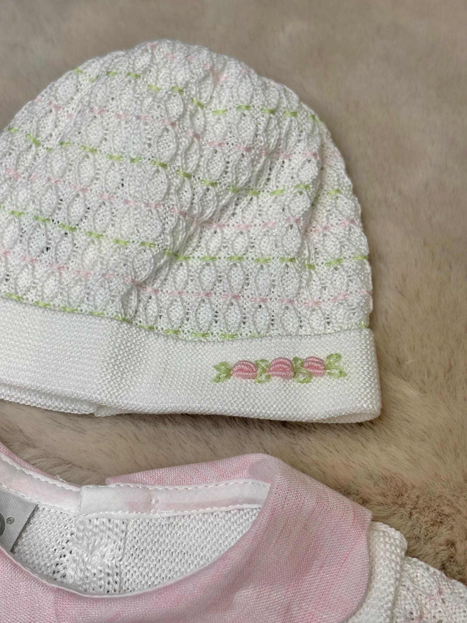 Completo 4Pz con ricamo roselline - Marlù