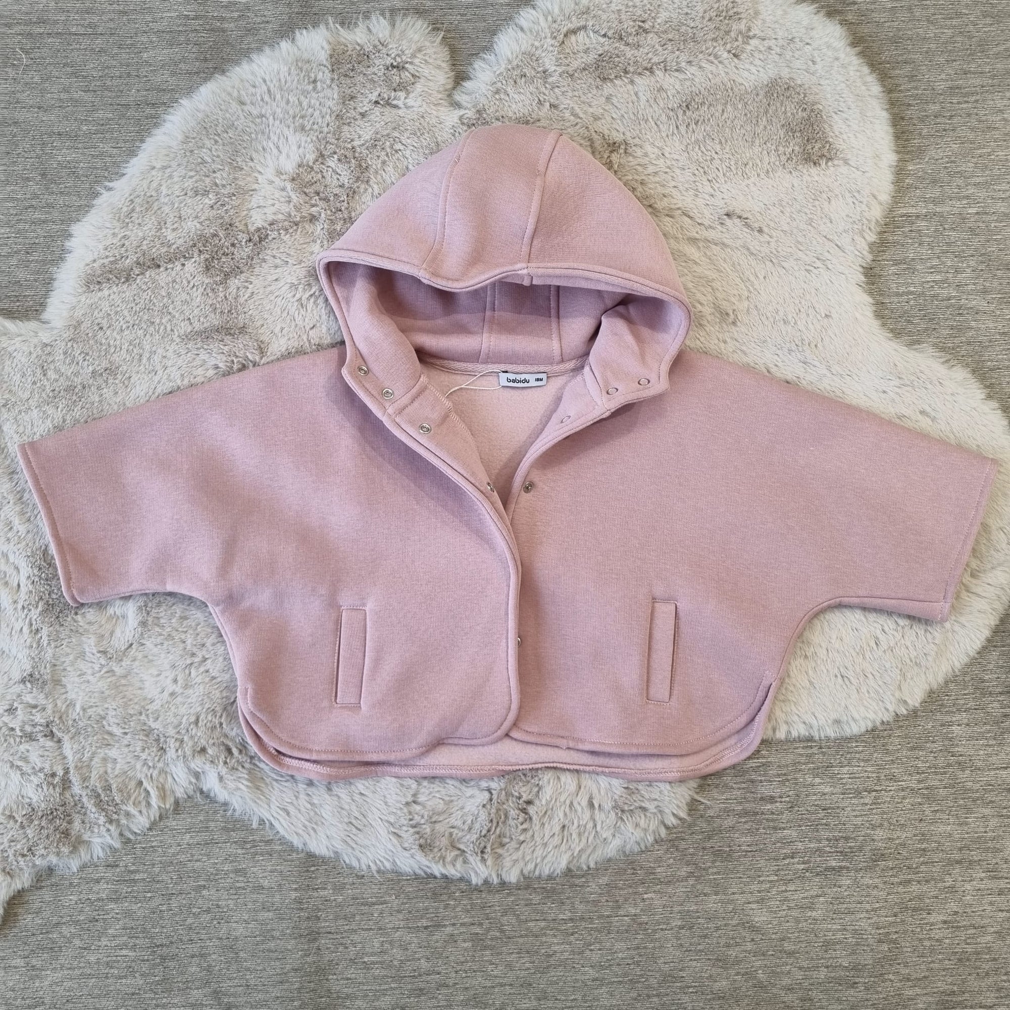 Cappottino in felpa 18 mesi Rosa Babidu Teddy's Boutique