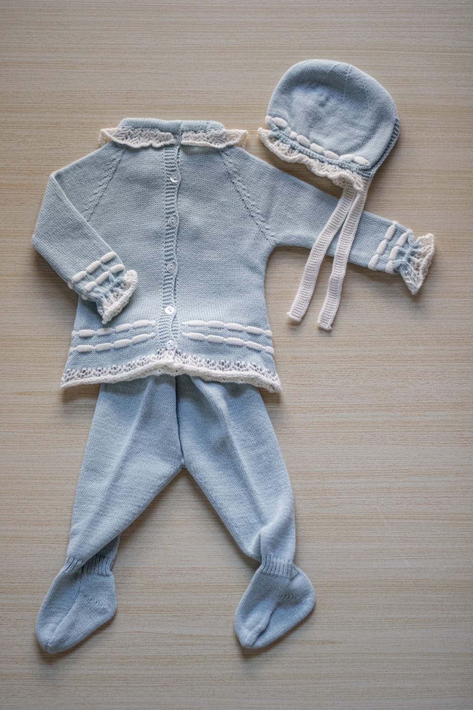 Completo 3 pezzi azzurro - Juliana