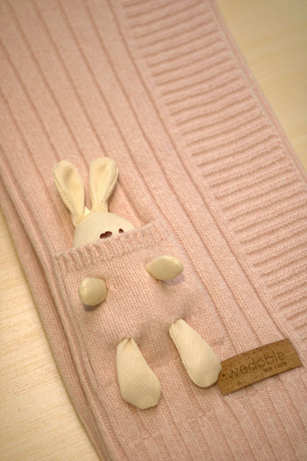 Copertina coniglietto rosa - wedoble