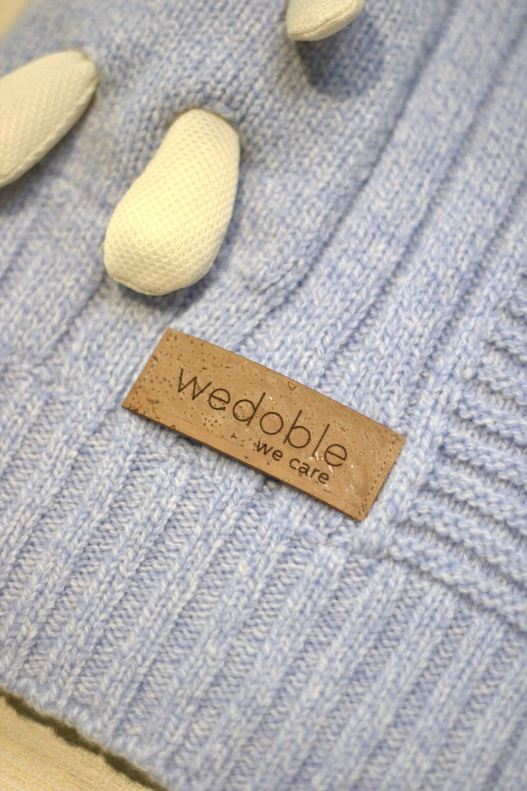 Copertina coniglietto azzurra - wedoble