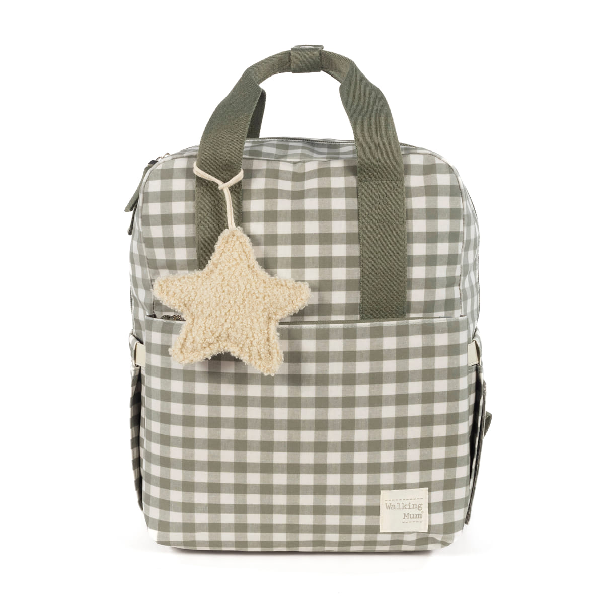 Zaino nascita CAETANA Stone Verde walking mum