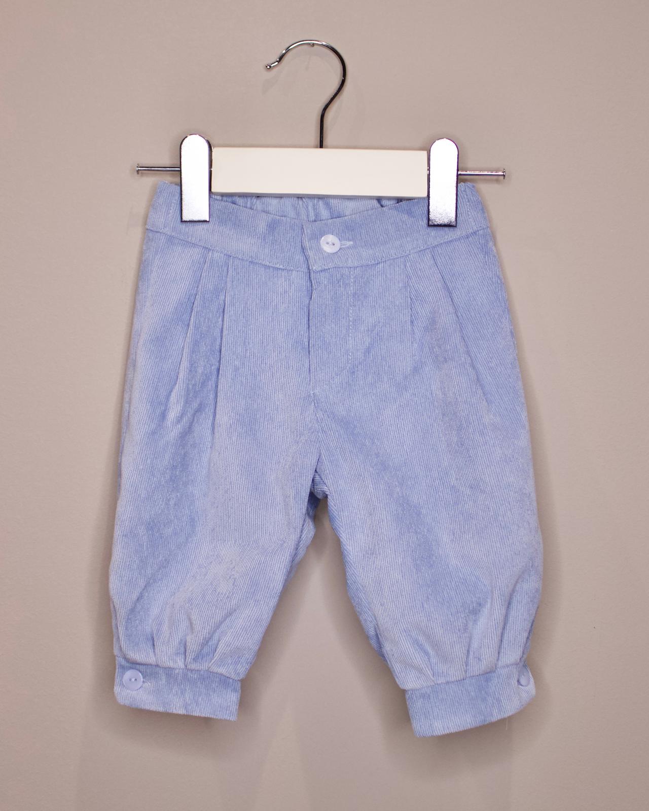 Completo da Cerimonia 4 Pezzi Grigio e Azzurro - Marlù