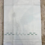 Set 3Pz Lenzuolino con ricamo Verde Salvia - Marlù