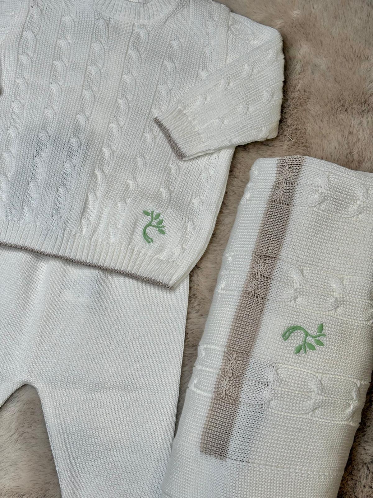Set 5Pz Collezione "Radici" con dettagli tortora - Marlù