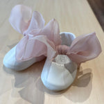 Ballerine Cerimonia con Fiocco Rosa Regolabile - Marlù