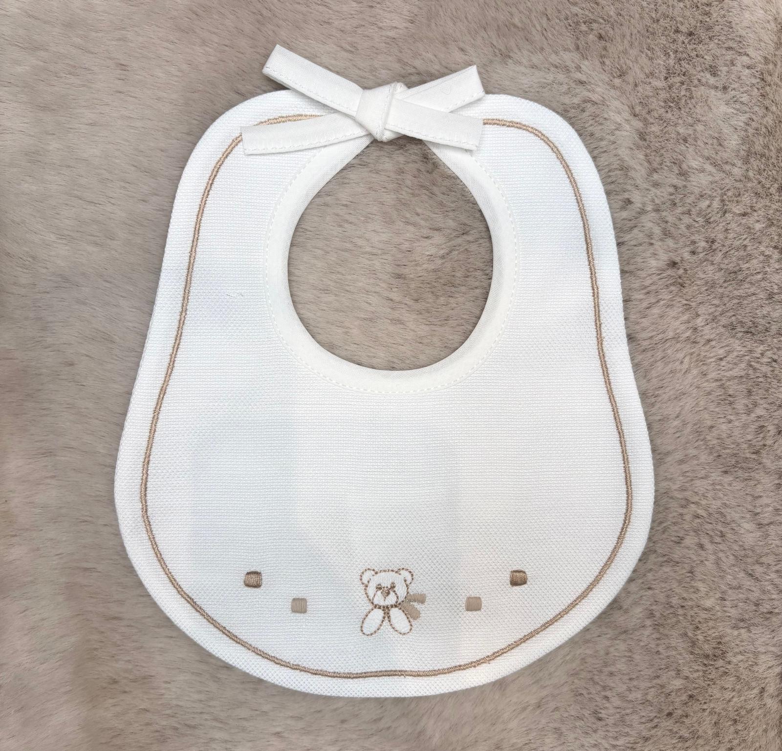 Bavetta con ricamo beige - Marlù