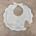 Bavetta beige cuori - Marlù