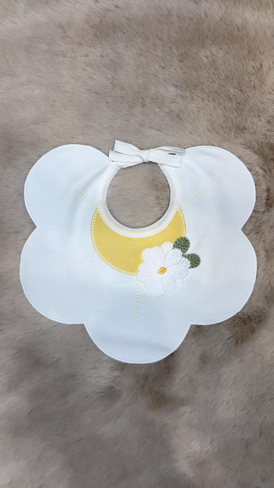 Bavetta con ricamo giallo - Marlù