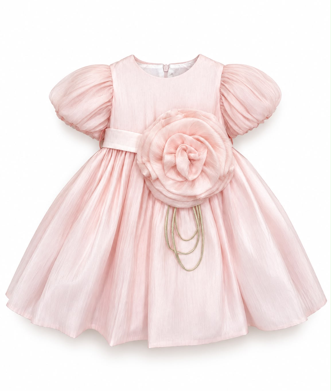 Vestitino Cerimonia Rosa Manica Corta - Marlù