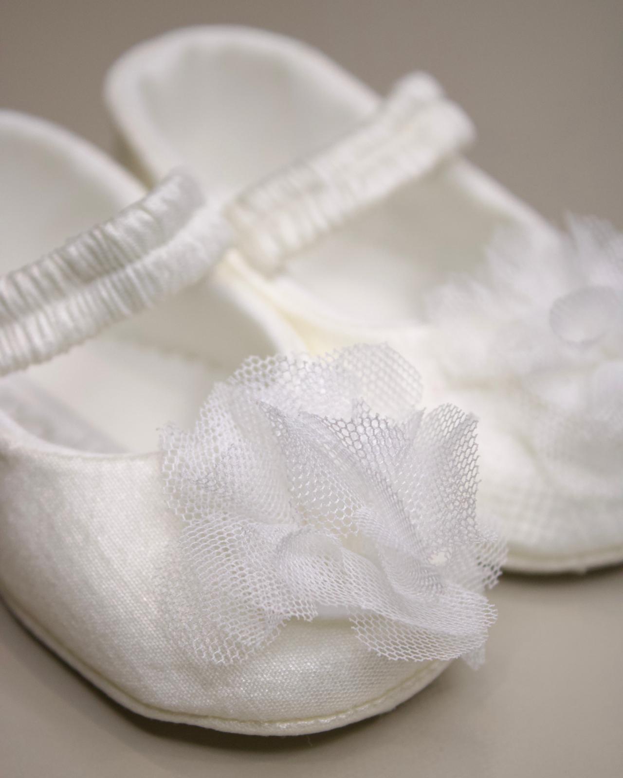 Scarpette Bianche con Fiore - Marlù