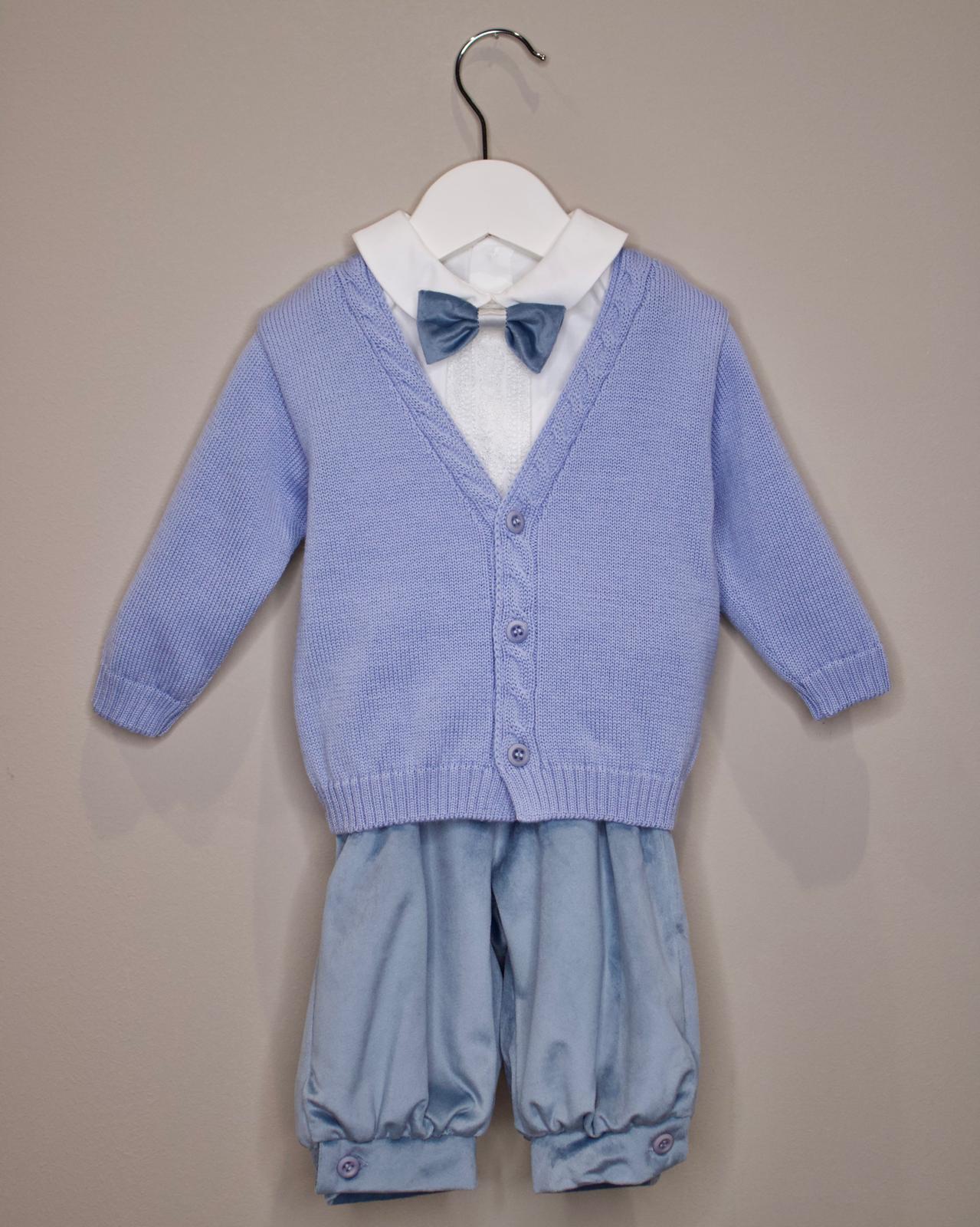 Completo da Cerimonia 4 Pezzi Azzurro - Marlù