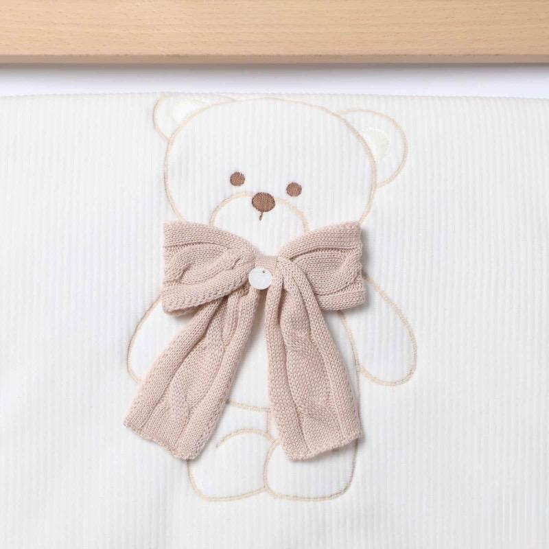 Coperta in Ciniglia Imbottita Vaniglia Orsetto - Marlù