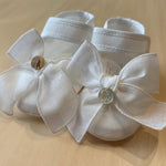 Ballerine Cerimonia Bianche con fiocco - Marlù