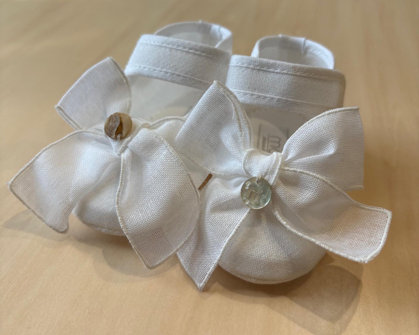 Ballerine Cerimonia Bianche con fiocco - Marlù