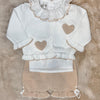 Completino 3pz con pantaloncino cardigan camicina - Marlù