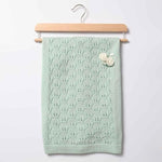 Coperta in Pura Lana Verde Salvia - Marlù