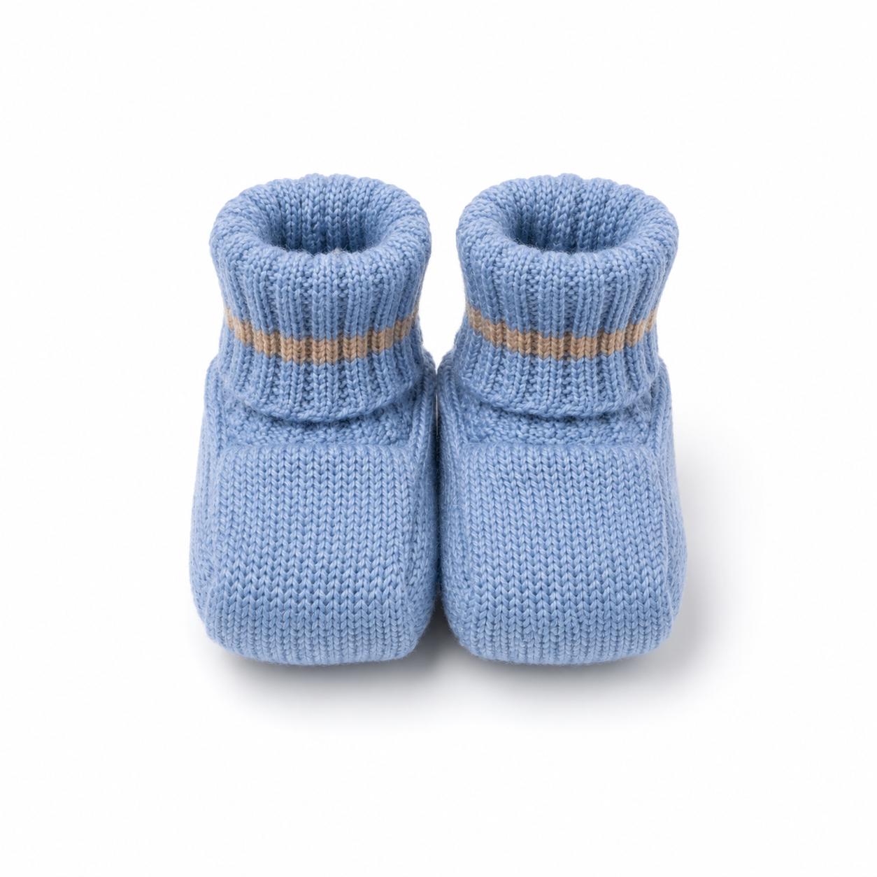Set Nascita in Lana Mongolfiera Cielo Cammello - Marlù