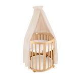 Baldacchino in tulle per lettino + supporto incluso - Beige - Waldin