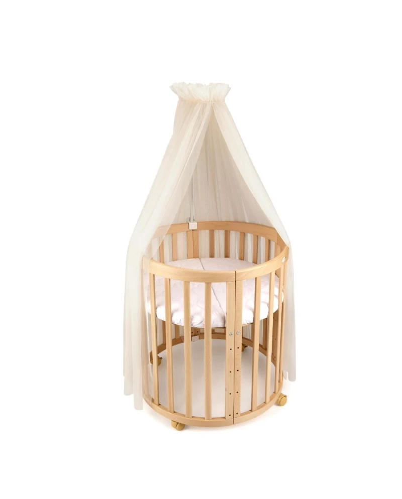 Baldacchino in tulle per lettino + supporto incluso - Champagne - Waldin
