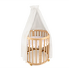 Baldacchino in tulle per lettino + supporto incluso - Ecru - Waldin