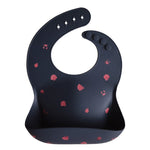 Bavetta in silicone stampato Mushie — Smoke