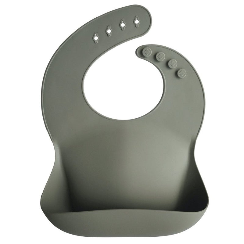 Bavetta in silicone Mushie — Silver Sage