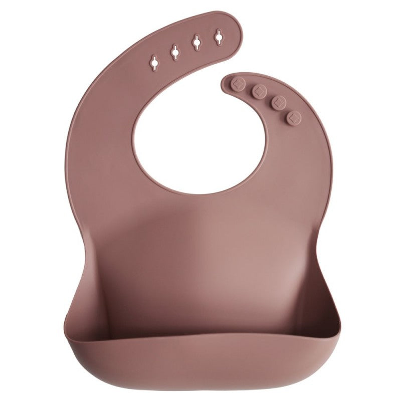 Bavetta in silicone Mushie — Woodchuck