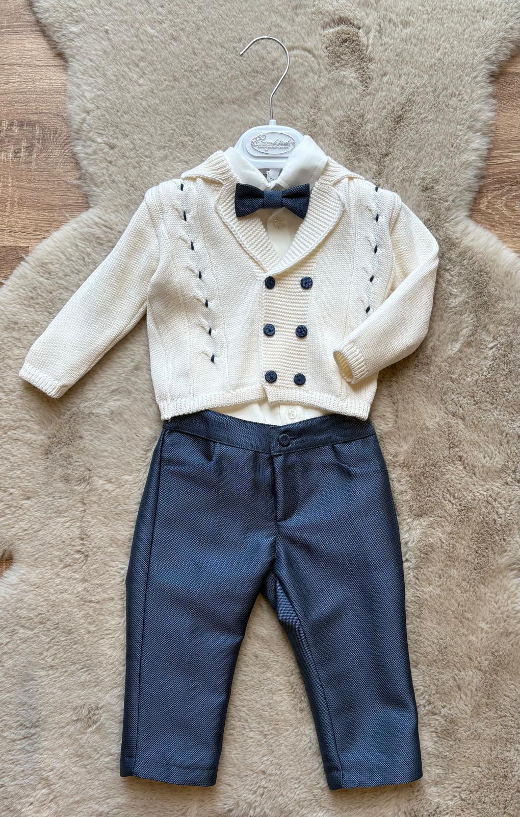 Completo Cerimonia 4Pz col blu - La Sartoria dei Piccoli