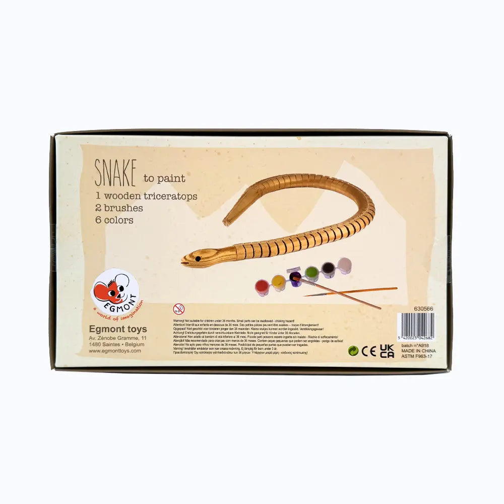 Serpente in legno da dipingere - Egmont Toys