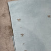Coperta in filo azzurra con ricami tortora - Marlù