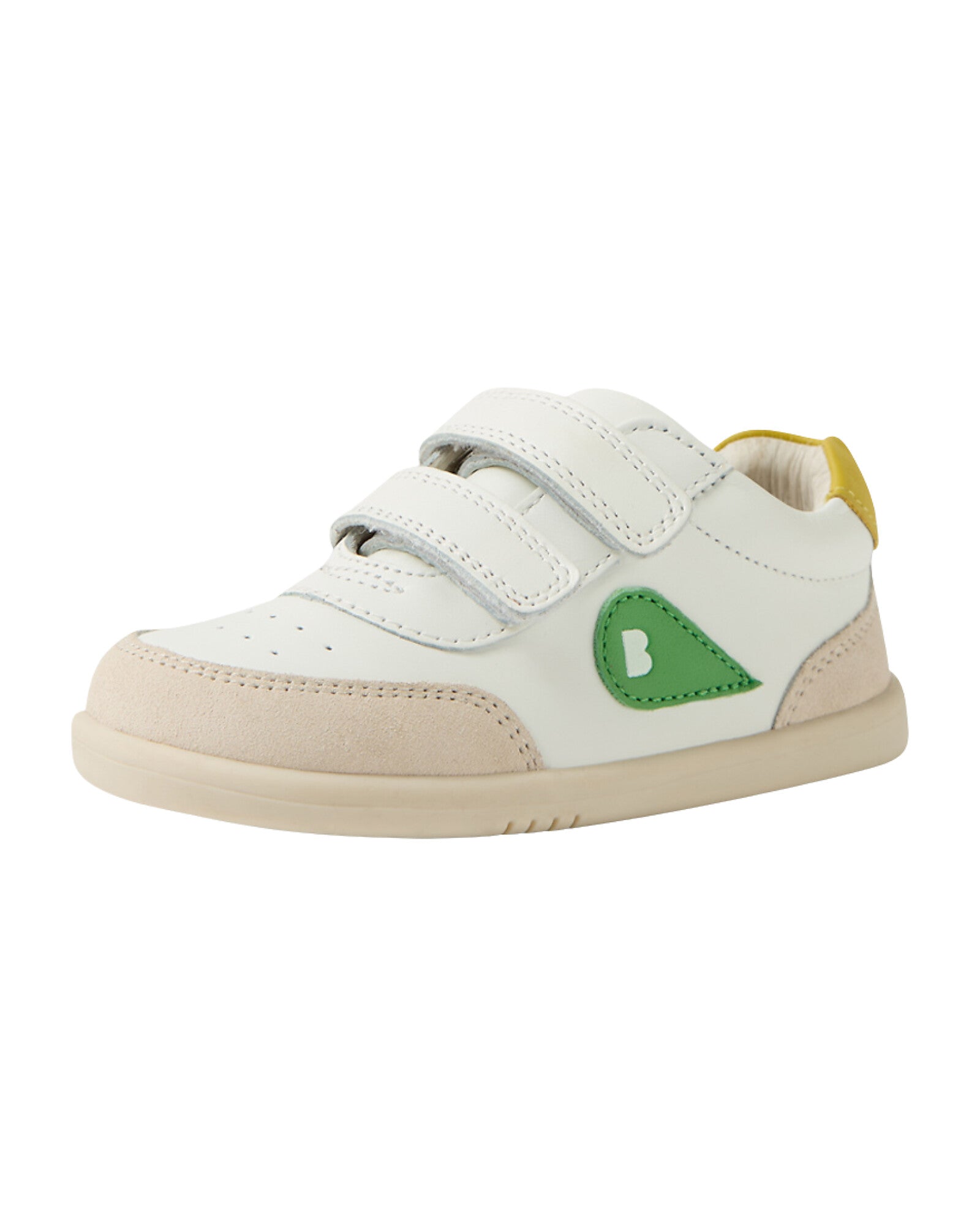 Bobux Step Up Chalk White Retro Green - Bobux